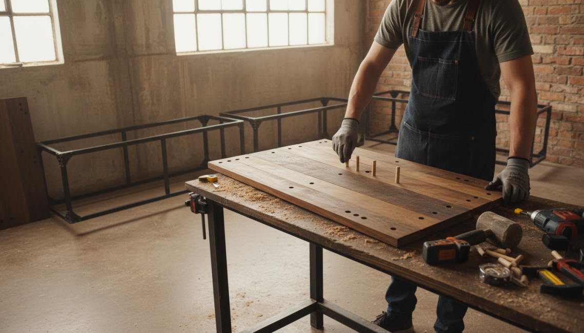 apprenez à construire un meuble tv au style industriel grâce à notre guide diy détaillé, étape par étape, pour un résultat unique et personnalisé.