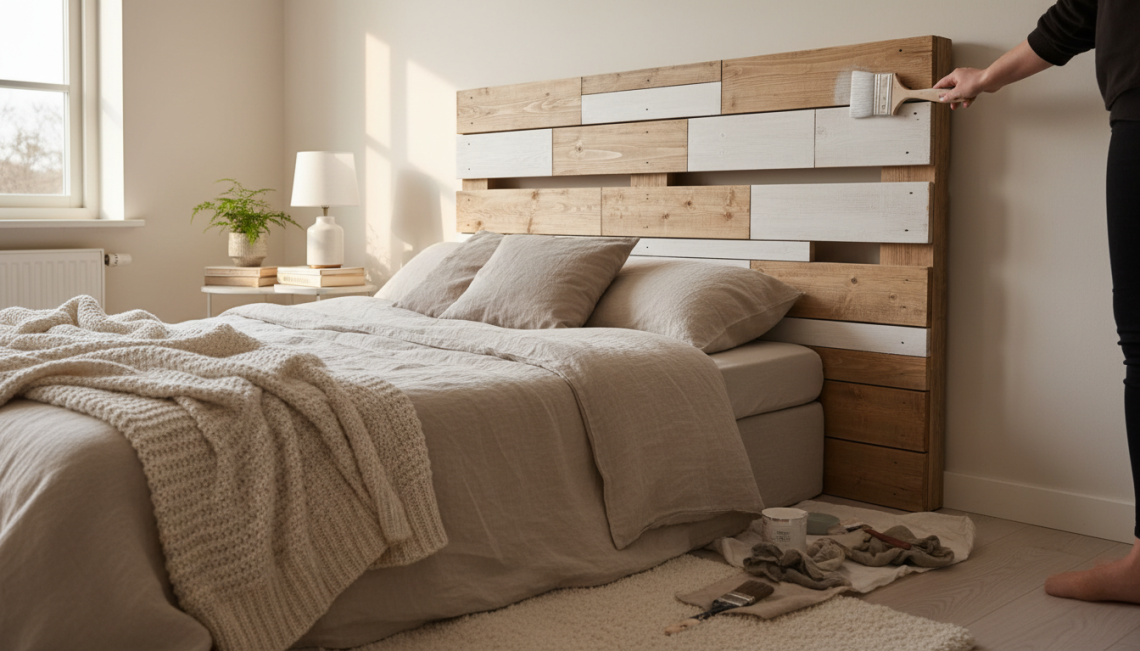 découvrez comment créer facilement une tête de lit en palette grâce à notre guide diy pas-à-pas. une idée déco économique et personnalisée pour votre chambre !