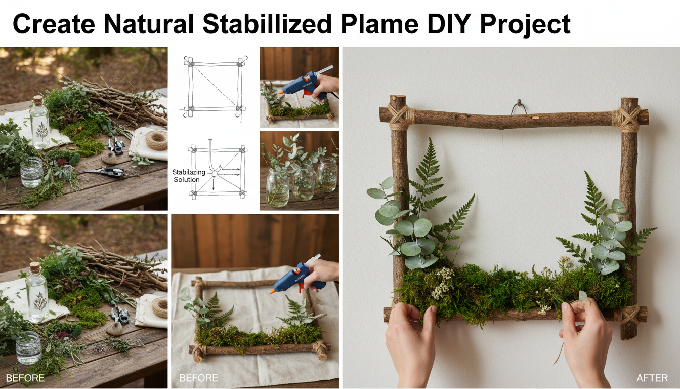 apprenez à créer un cadre végétal stabilisé naturel grâce à notre guide diy simple et détaillé, parfait pour décorer votre intérieur avec une touche d'originalité et de verdure durable.
