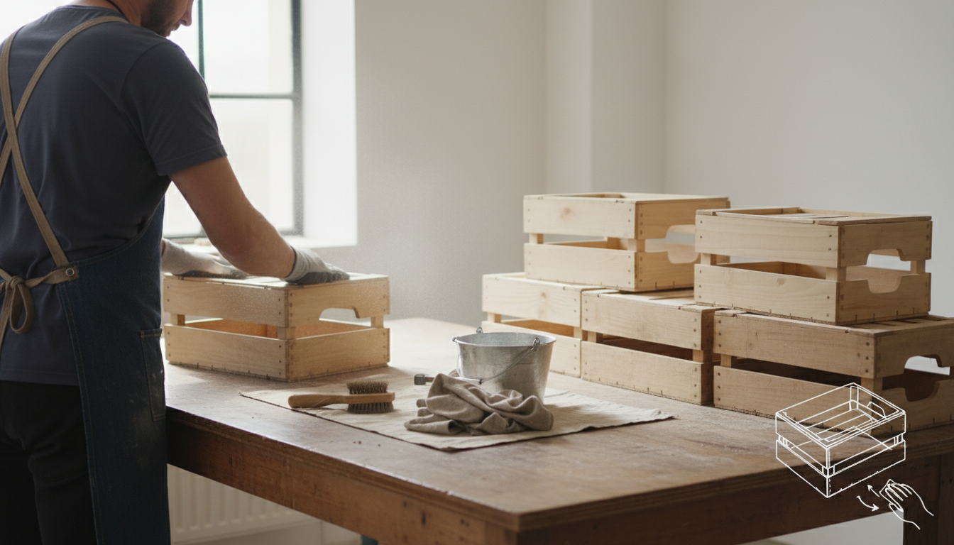 découvrez comment construire une bibliothèque unique et écologique en utilisant des caisses de bois recyclées grâce à notre guide diy simple et détaillé.