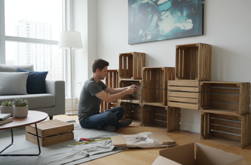 découvrez comment construire une bibliothèque unique et écologique en utilisant des caisses de bois. suivez notre guide diy étape par étape pour créer un meuble personnalisé et durable.
