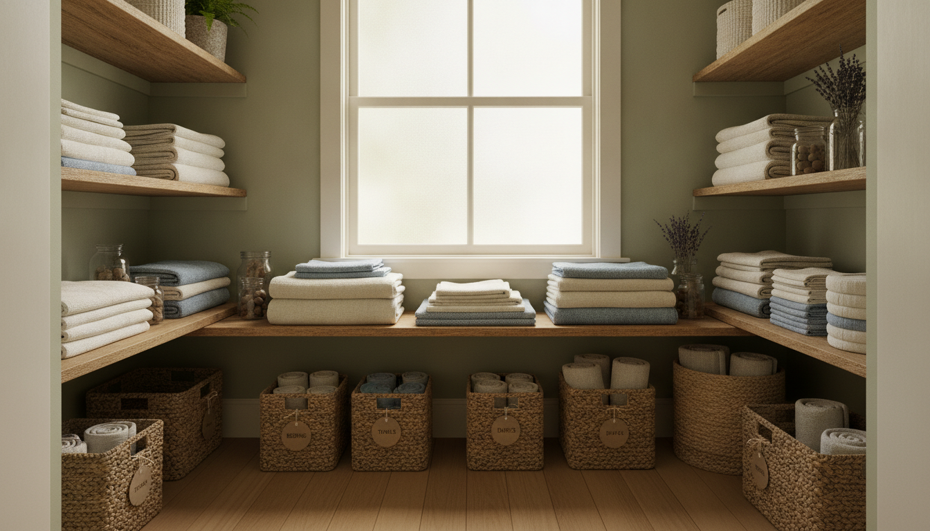 découvrez nos astuces pour organiser un placard à linge à la fois pratique et esthétique, optimisez l'espace et embellissez votre rangement.