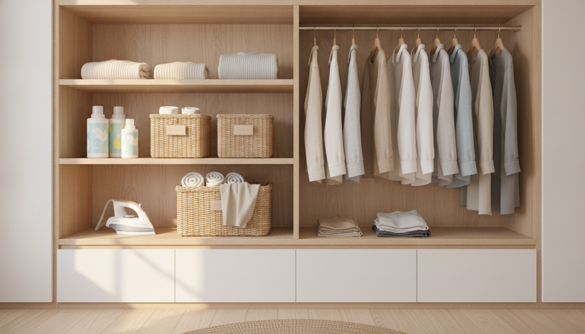 découvrez nos conseils pour organiser un placard à linge à la fois pratique et esthétique, optimisez l'espace et apportez de la beauté à votre rangement.