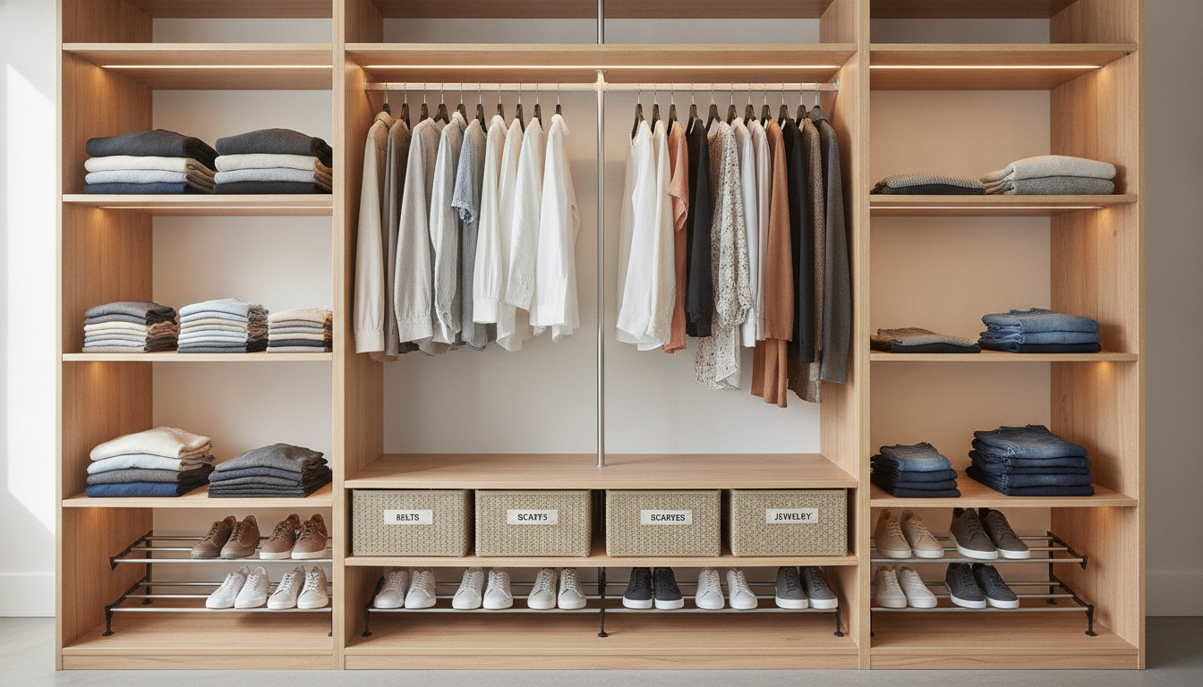 découvrez nos astuces pratiques pour organiser efficacement votre armoire de chambre et maximiser votre espace de rangement.