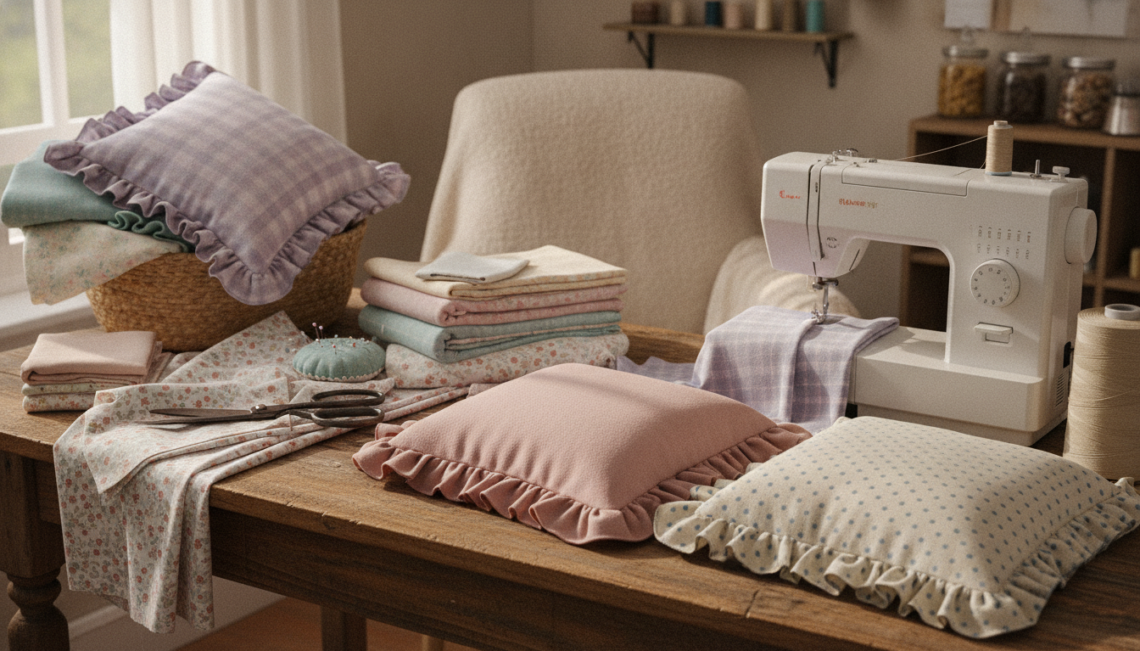 apprenez à créer des housses de coussin à volants en flanelle diy, pour apporter une touche chaleureuse et élégante à votre décoration intérieure.