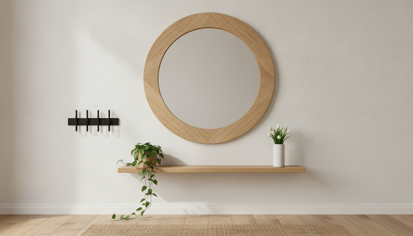 apprenez à réaliser un miroir déco diy facilement pour embellir votre entrée avec style et élégance. un tutoriel simple et rapide pour une décoration personnalisée.
