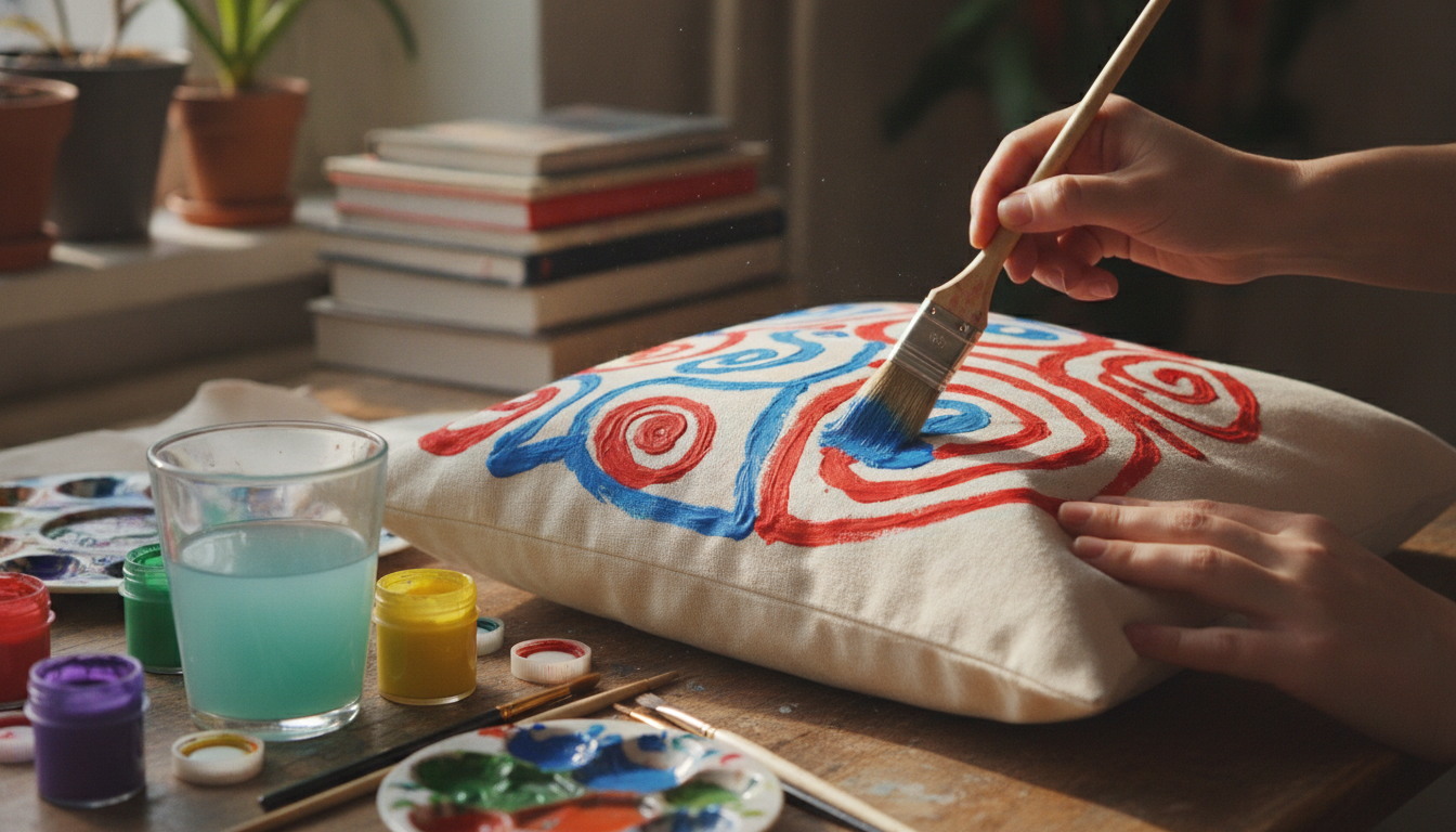 découvrez comment peindre facilement un coussin en tissu grâce à notre guide diy simple et créatif pour personnaliser votre décoration intérieure.