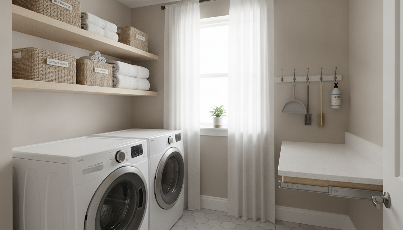découvrez nos astuces pour organiser une buanderie fonctionnelle même dans un espace réduit. optimisez chaque coin pour un rangement pratique et efficace.