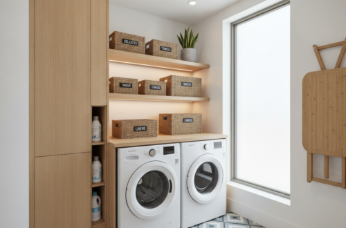 découvrez comment organiser une buanderie fonctionnelle même dans un espace réduit grâce à des astuces pratiques et un aménagement optimisé.