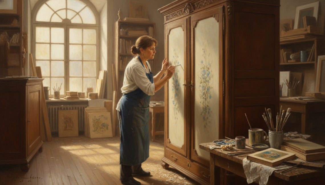 découvrez une méthode propre et durable pour peindre une armoire ancienne, alliant respect de l'environnement et résultat esthétique réussi.