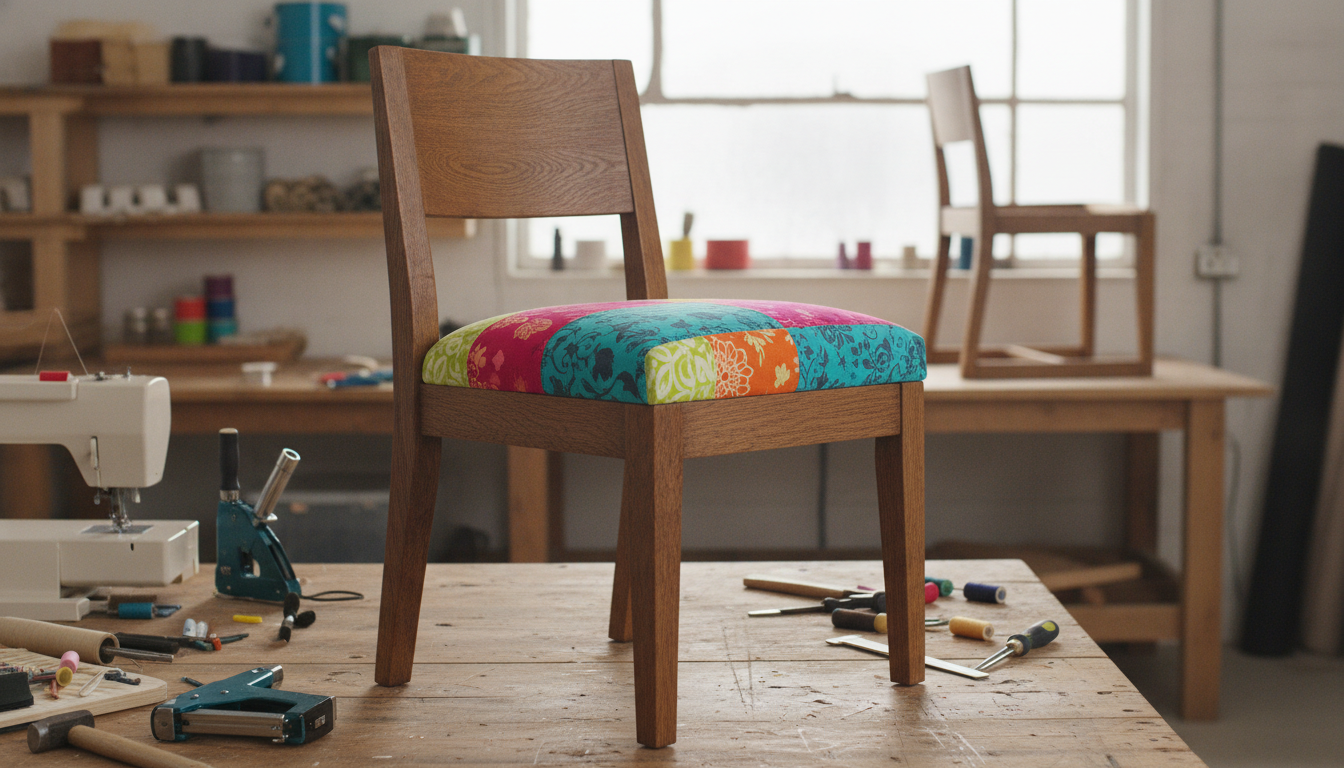 découvrez comment relooker facilement une chaise en bois avec une assise en tissu pour lui donner un nouveau style élégant et personnalisé.