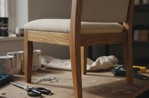 apprenez à relooker facilement une chaise en bois avec une assise en tissu pour lui donner un nouveau style et une seconde vie.
