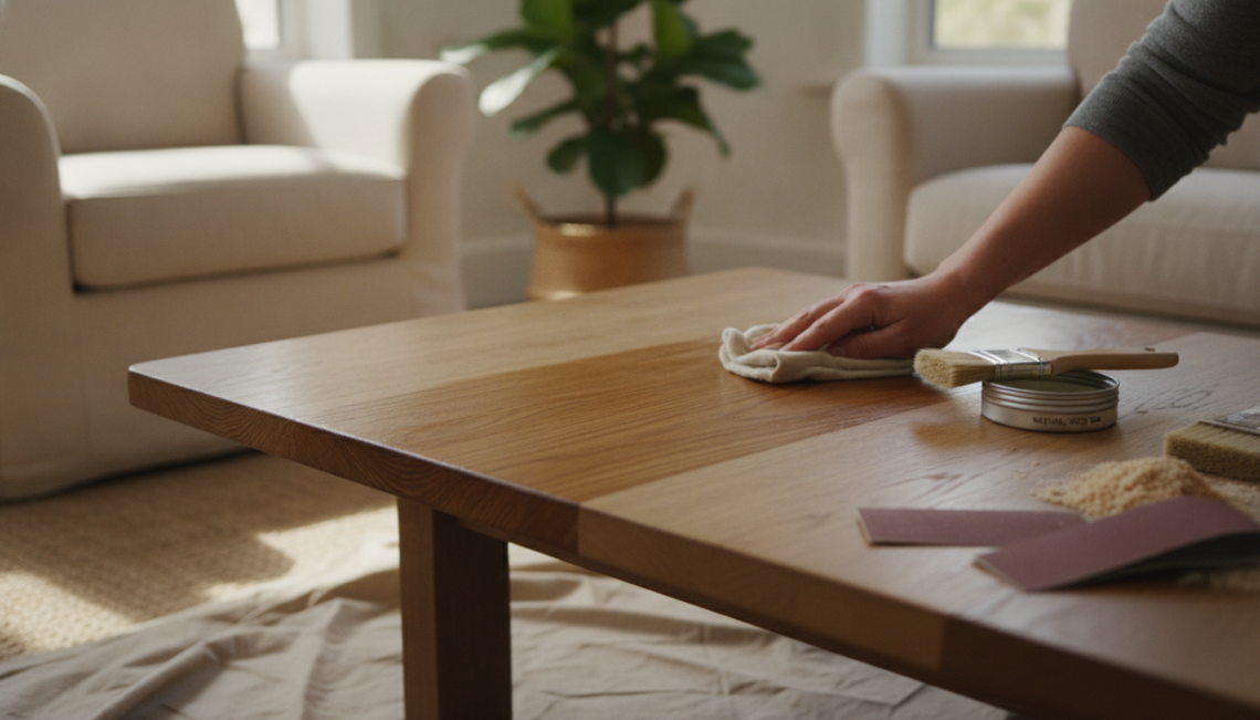 découvrez comment relooker une table basse en bois tout en préservant son authenticité grâce à des astuces simples et efficaces.